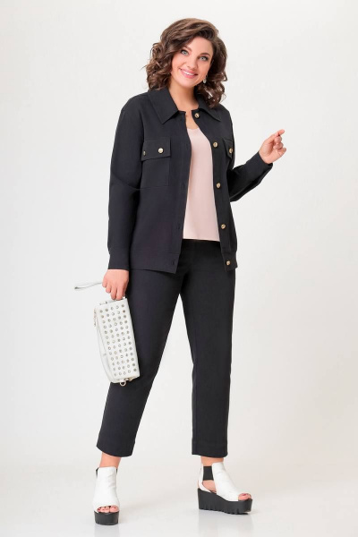 Брюки, жакет Swallow 593 черный - фото 1