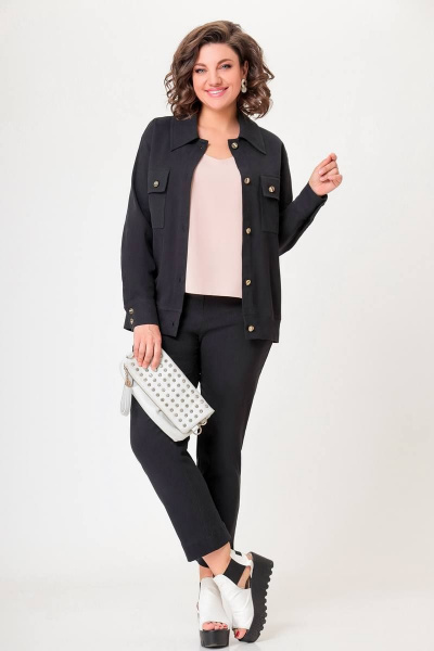 Брюки, жакет Swallow 593 черный - фото 2