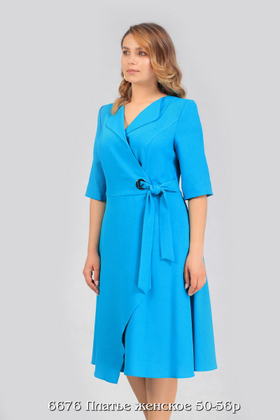 Платье Белтрикотаж 6676 голубой - фото 2