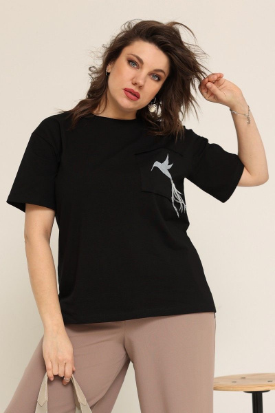 Блуза BegiModa 4024 черный - фото 2