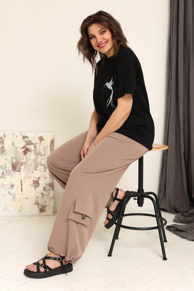 Блуза BegiModa 4024 черный - фото 5