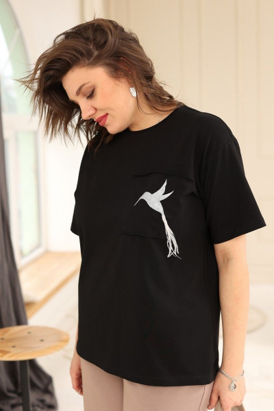 Блуза BegiModa 4024 черный - фото 3