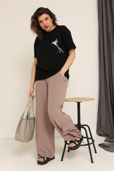 Блуза BegiModa 4024 черный - фото 1