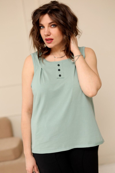 Блуза BegiModa 4038 олива - фото 2