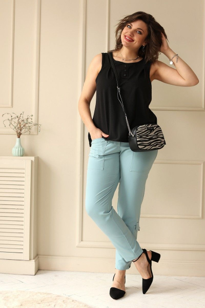 Блуза BegiModa 4038 черный - фото 2