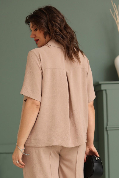 Блуза BegiModa 4040 кэмел - фото 5