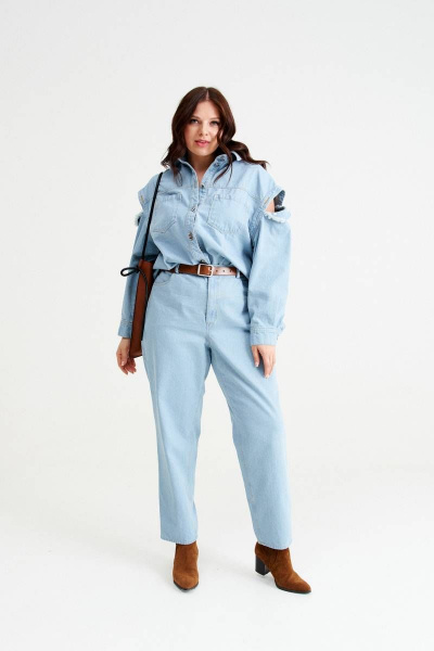 Рубашка NORMAL 12-223-grey - фото 8