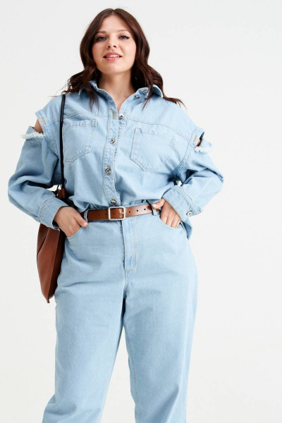 Рубашка NORMAL 12-223-grey - фото 1