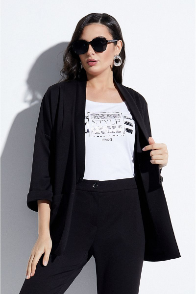 Брюки, жакет, майка Lissana 4596 черный - фото 7