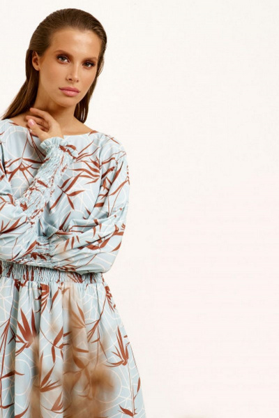 Платье Панда 129980w бирюзовый - фото 2