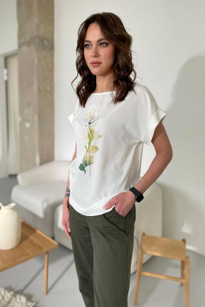 Блуза Rumoda 2114 белый - фото 5