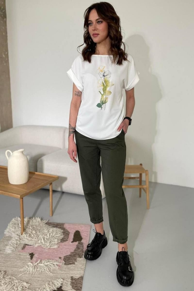 Блуза Rumoda 2114 белый - фото 4