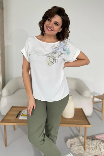 Блуза Rumoda 2116 белый - фото 8