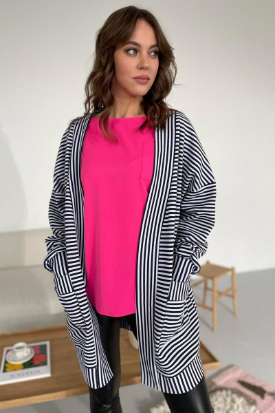 Кардиган Rumoda 2121 полоска - фото 4