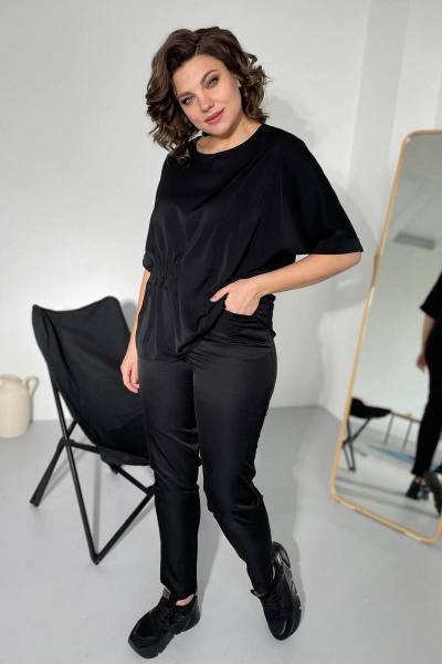 Блуза Rumoda 2109 черный - фото 3