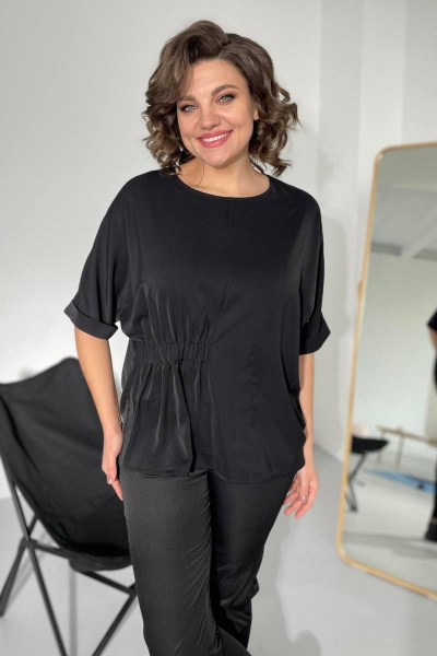 Блуза Rumoda 2109 черный - фото 2