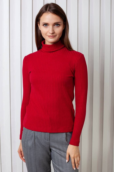 Яркий джемпер из вискозы с воротником-стойкой Femme & Devur 30251 1.40F(170) - фото 1