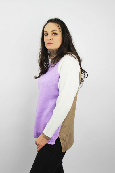 Свитер Полесье С3595-22 2С8750-Д43 158,164 сиреневый_туман - фото 2
