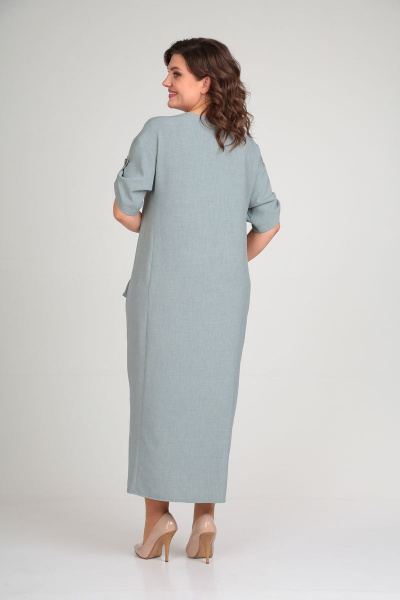Платье Michel chic 2094/3 серо-зеленый - фото 6