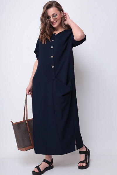 Платье Michel chic 2094/3 темно-синий - фото 4