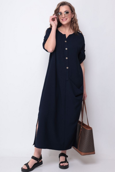 Платье Michel chic 2094/3 темно-синий - фото 1