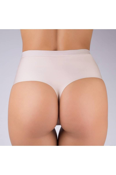 Трусы-стринг из плотного эластичного полотна с корректирующим эффектом Verally 1137-1 серебристый пион - фото 2