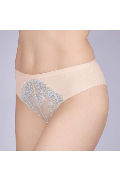 Трусы из кружевного трикотажа с высокой посадкой Verally 1187-1 лайм - фото 3