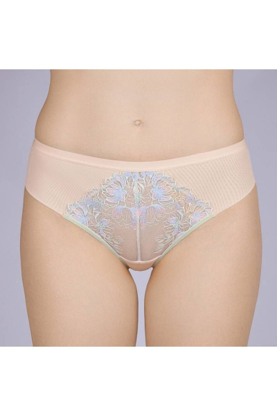 Трусы из кружевного трикотажа с высокой посадкой Verally 1187-1 лайм - фото 1