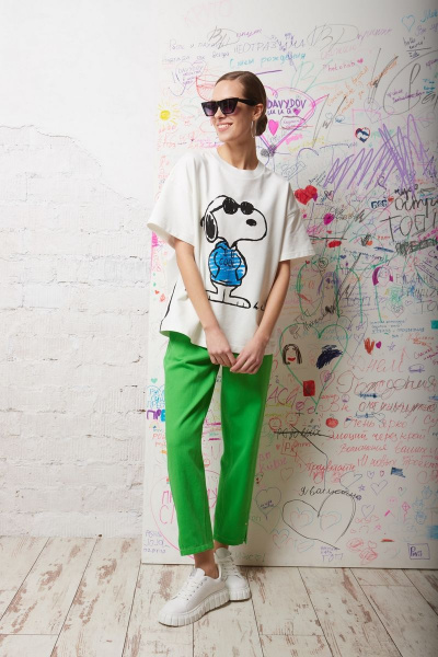 Майка DAVYDOV 9194 белый - фото 2