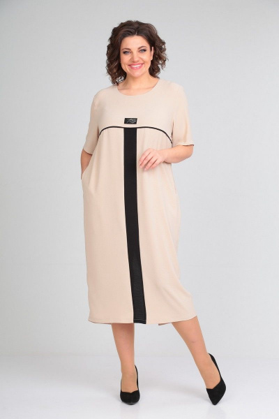 Платье Диомант 1856 беж - фото 4