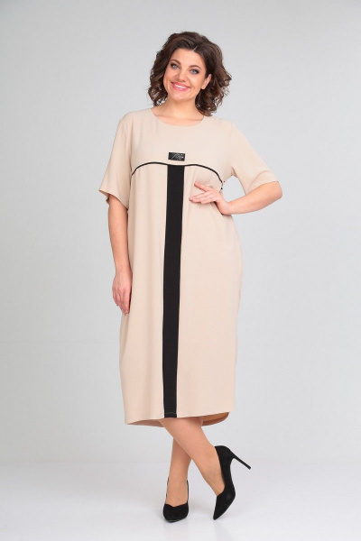 Платье Диомант 1856 беж - фото 3