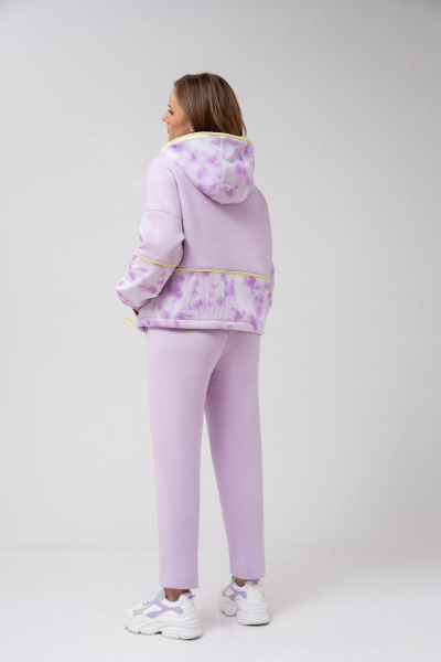 Худи из пенье с начесом и неоновым кантом демисезон Mixan 2045 - фото 4