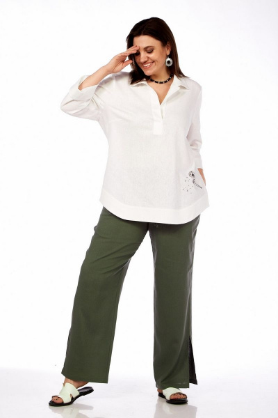 Блуза INVITE 1051 белый - фото 3