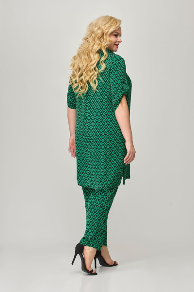 Брюки, кардиган, топ Svetlana-Style 1880 зеленый+черный - фото 3