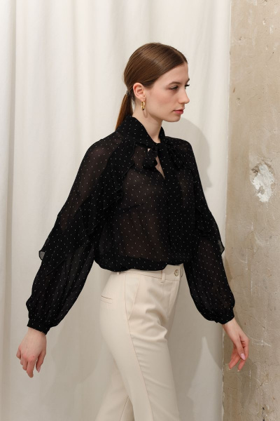 Блуза DAVYDOV 9086 черный - фото 2