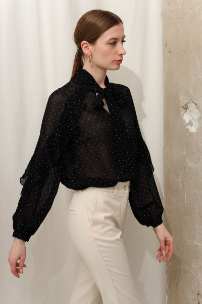 Блуза DAVYDOV 9086 черный - фото 5