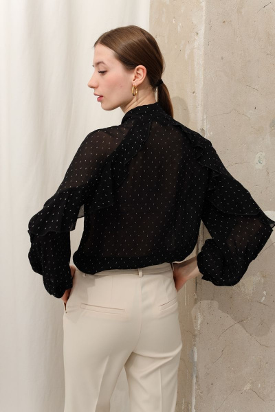 Блуза DAVYDOV 9086 черный - фото 4