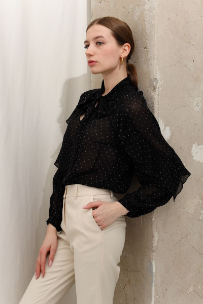 Блуза DAVYDOV 9086 черный - фото 1