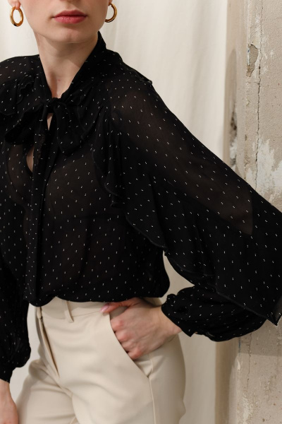 Блуза DAVYDOV 9086 черный - фото 3