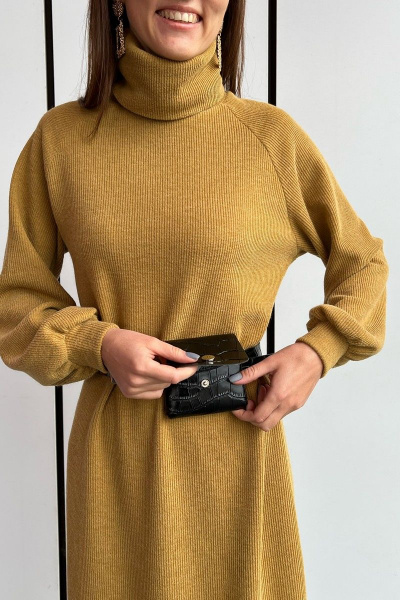 Платье i3i Fashion 103/1 горчичный - фото 4