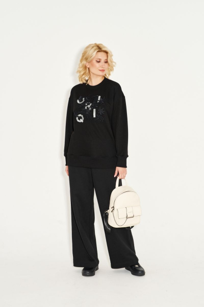 Джемпер KOKOdea 215430 черный - фото 2