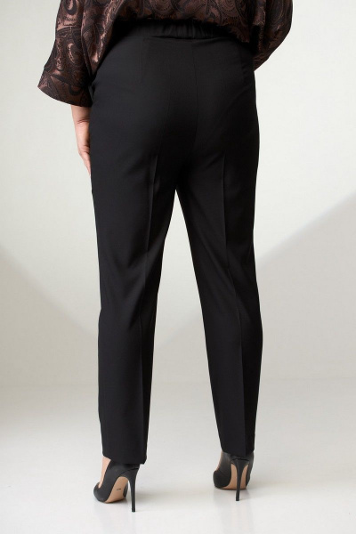 Брюки классические зауженные с высокой посадкой из текстиля Angelina & Сompany 697 - фото 2