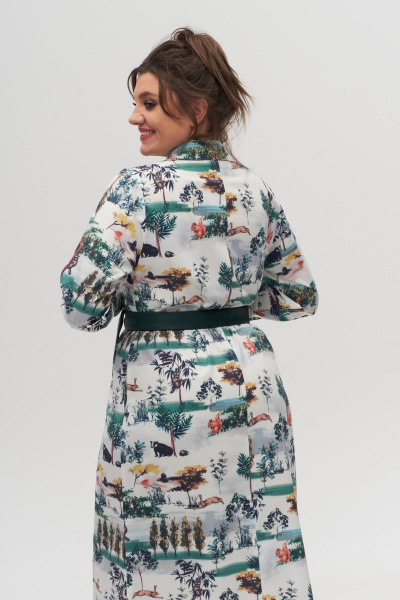 Платье Anelli 1320 зеленый - фото 5