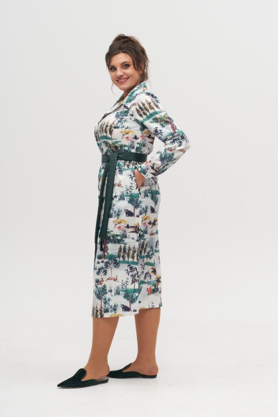 Платье Anelli 1320 зеленый - фото 2