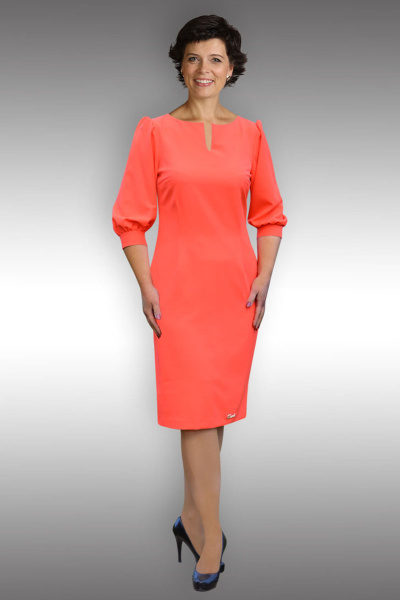 Платье Таир-Гранд 6524 коралл - фото 1