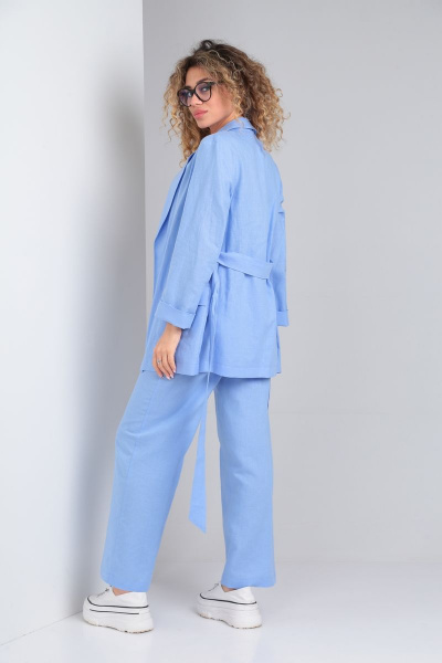 Брюки, жакет DOGGI 2854/1 небесный - фото 2