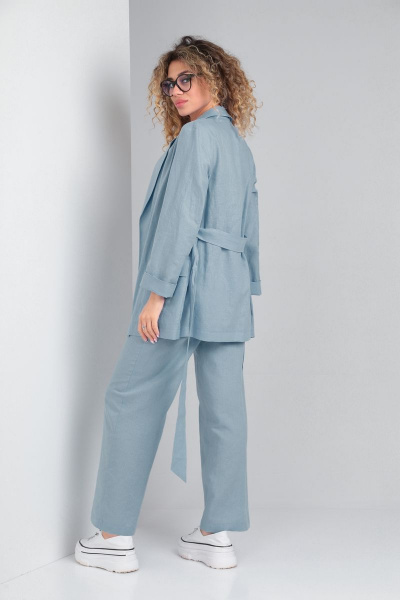 Брюки, жакет DOGGI 2854/1 пастельный синий - фото 6