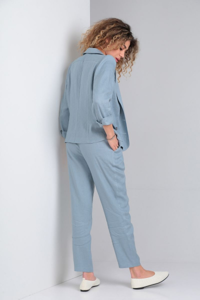 Брюки, жакет DOGGI 2848/1 пастельный синий - фото 2