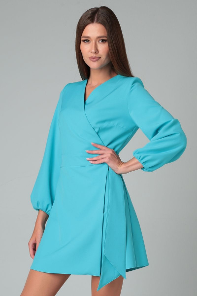 Платье DOGGI 3707 голубой - фото 2
