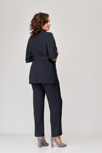 Брюки, жакет, пояс T&N 7363 темный_графит - фото 8
